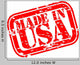 Grunge Made in USA Rubber Stamp Wall Decal