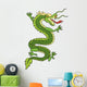 Green chinese dragon Wall Decal