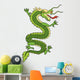 Green chinese dragon Wall Decal