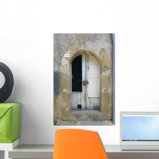Porta Con Vecchio Lucchetto Wall Mural