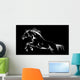 Horse Jumping Black Vector