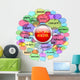 social network and media concept, switch Wall Decal