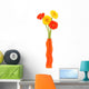 gerbera daisies in vase Wall Decal