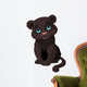 Black panther cub Wall Decal