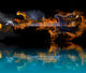 Burning Electric Guitar with