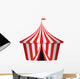 Vector illustration of circus tent Wall Decal