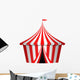 Vector illustration of circus tent Wall Decal