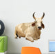 India - sacred cow (with india map) Wall Decal