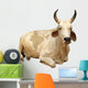 India - sacred cow (with india map) Wall Decal