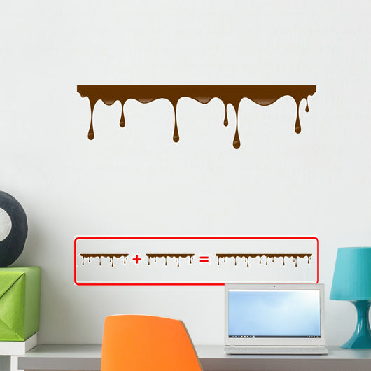 Chocolate Seamless Drips Wall Decal
