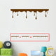 Chocolate Seamless Drips Wall Decal