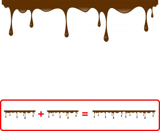 Chocolate Seamless Drips Wall Decal