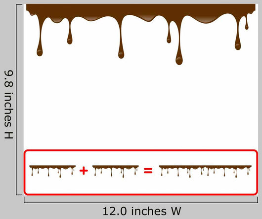 Chocolate Seamless Drips Wall Decal