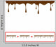 Chocolate Seamless Drips Wall Decal