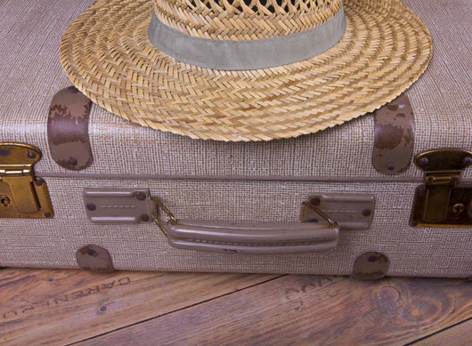 Suitcase Sun Antique Retro