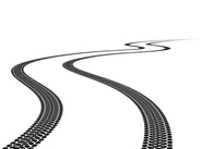 Tire Track Wall Decal