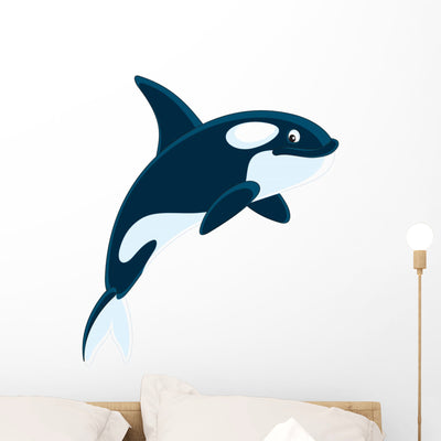 Killer Whale shown on a wall