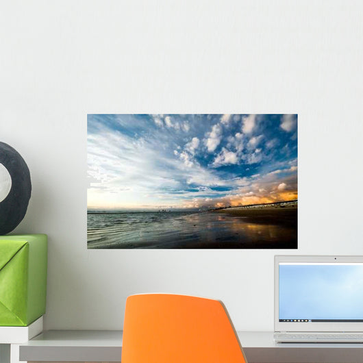 Beautiful Sunset Beach and Sky Wall Decal