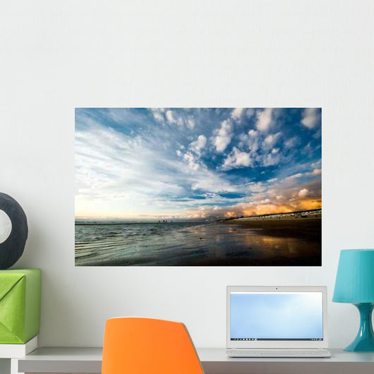 Beautiful Sunset Beach and Sky Wall Decal