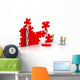 Teamwork for Construction Puzzle Wall Decal