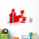 Teamwork for Construction Puzzle Wall Decal