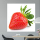 Fresh strawberry isolated on white background. Studio macro Wall Decal