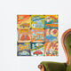 Vintage Car Advertisements Seamless Wall Decal
