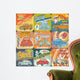 Vintage Car Advertisements Seamless Wall Decal
