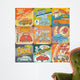 Vintage Car Advertisements Seamless Wall Decal
