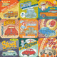 Vintage Car Advertisements Seamless Wall Decal
