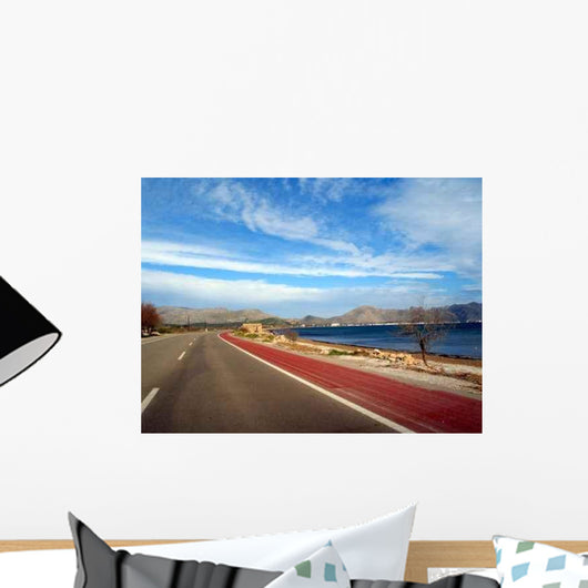 Strasse Nach Alcudia Mallorca Wall Decal