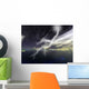 Ocean Storms with Lightning Illustrations Wall Decal