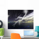 Ocean Storms with Lightning Illustrations Wall Decal