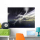 Ocean Storms with Lightning Illustrations Wall Decal