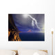 Ocean Cliffside Storms with Lightning Illustrations Wall Decal
