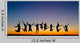 Silhouette Friends Jumping Sunset