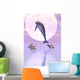 Moonlight Dolphins Wall Mural