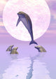 Moonlight Dolphins Wall Mural