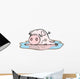 Piggy in Puddle Wall Decal