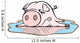 Piggy in Puddle Wall Decal