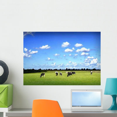 Blauer Himmel Und K Wall Decal shown on a wall