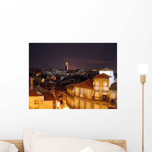 Porto Bei Nacht Wall Decal