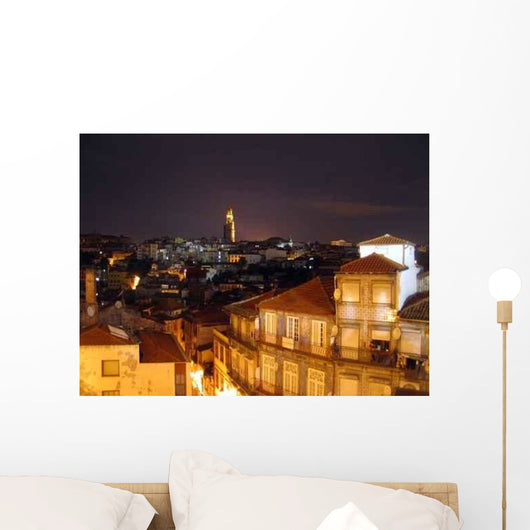Porto Bei Nacht Wall Decal