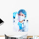 Scientific woman working in laboratory. Wall Decal