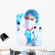 Scientific woman working in laboratory. Wall Decal