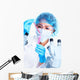 Scientific woman working in laboratory. Wall Decal