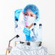 Scientific woman working in laboratory. Wall Decal