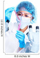 Scientific woman working in laboratory. Wall Decal