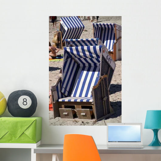 Strankkorb Norderney Beach Chair Wall Decal