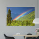 Rainbow over forest Wall Mural